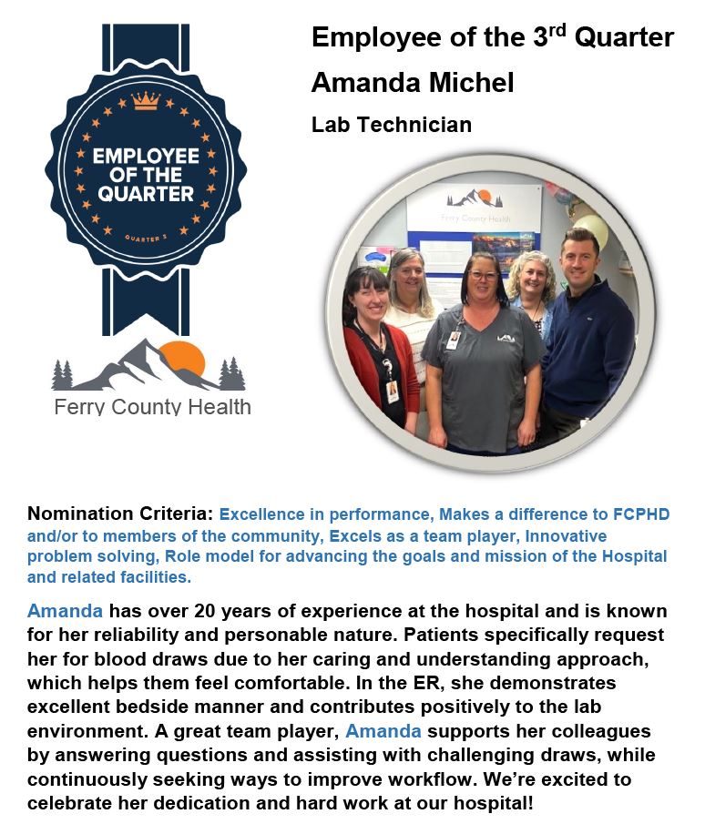 Amanda Michel - Employee of 3rd Quarter